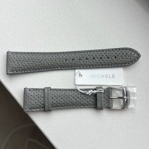 Michele 20 mm gray watch straps